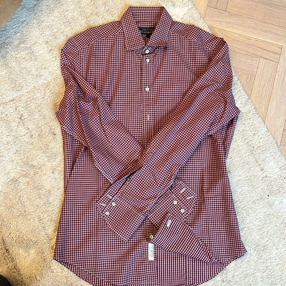 Rag & Bone Men’s Button Down (15 1/2, Medium) - image 1